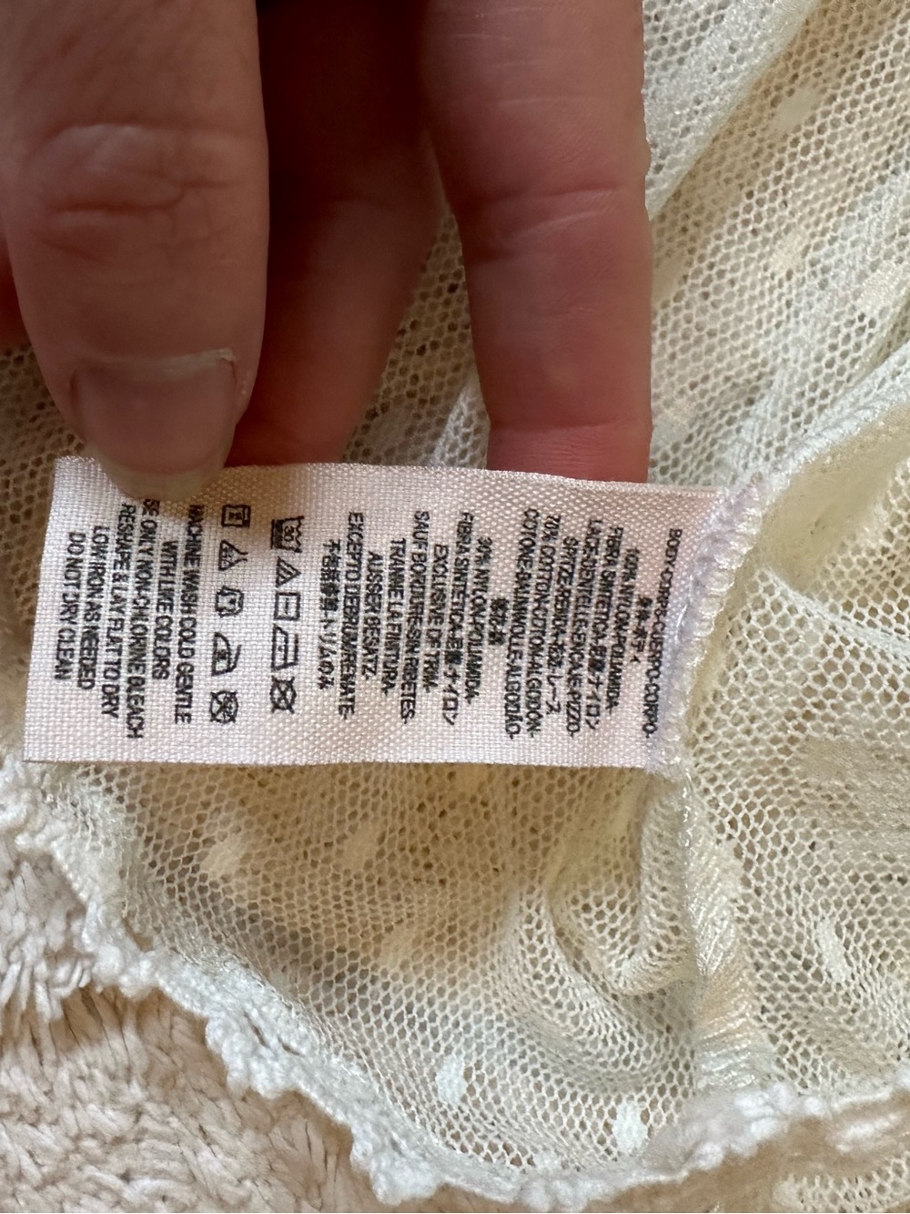 Free People Modern Romance Lace Blouse - Ivory - Small - Picture 11 of 14